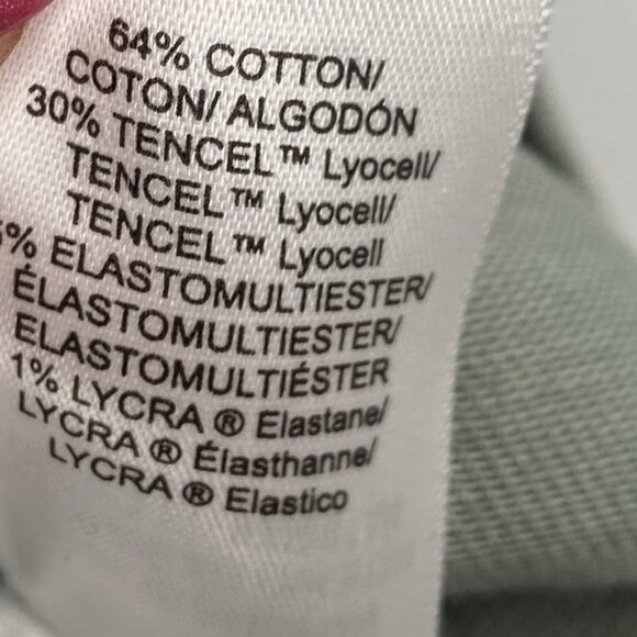 Lucky Brand X Laura Ashley Coverall Romper Floral Denim Cinch Waist Green  Large - Picture 8 of 9